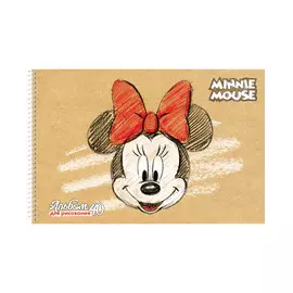 Альбом для рисования Hatber Микки Маус на спирали А4 40 л
