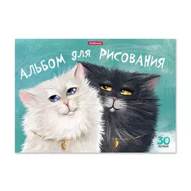 Альбом для рисования на клею Erich Krause Funny Cats А4 30 листов