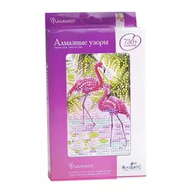 Алмазная мозаика Алмазные узоры. Фламинго