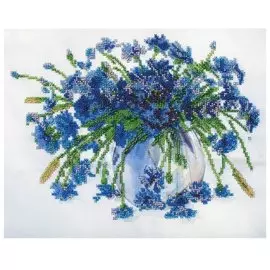 Алмазная мозаика Белоснежка Василёчки-васильки