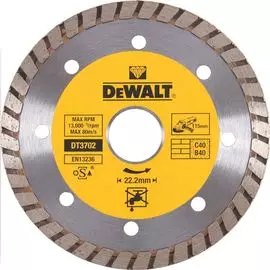 Алмазный круг Dewalt Turbo универс.115х22.2,h=7мм