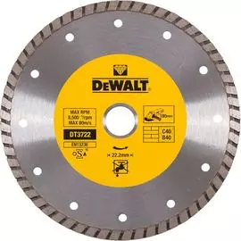 Алмазный круг Dewalt Turbo универс.180х22.2,h=7мм