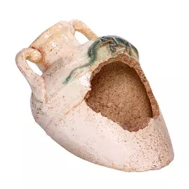Амфора Сократ мини лежачая с ящерицей 22х42 см