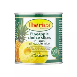 Ананас Iberica кольцами в собственном соку 432 г