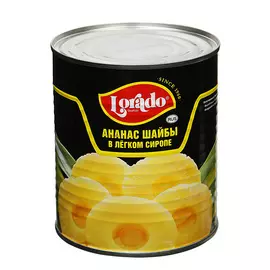 Ананас Lorado шайбы в легком сиропе 820 г