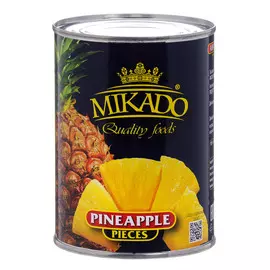 Ананасы Mikado кусочками в сиропе 580 мл