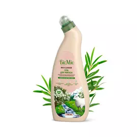 Антибактериальное чистящее эко средство для туалета BioMio BIO-TOILET CLEANER с эфирным маслом ЧАЙНОГО ДЕРЕВА, 750 мл