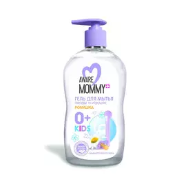 Антибактериальный гель для мытья посуды и игрушек Aware Mommy Kids Ромашка 500 мл