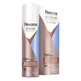 Антиперспирант-аэрозоль Rexona Clinical Protection Защита и Свежесть 150 мл