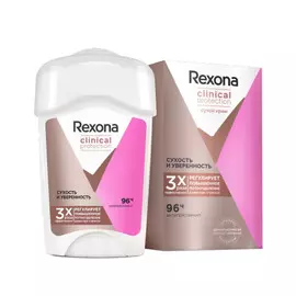 Антиперспирант-крем Rexona Clinical Protection Сухость и Уверенность 45 мл