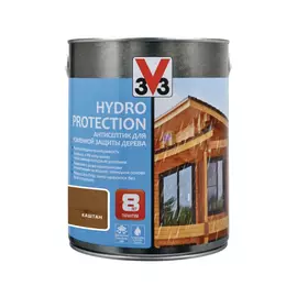 Антисептик алкидный V33 Hydro Protection каштан 2,5 л