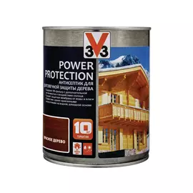 Антисептик алкидный V33 Power Protection красное дерево 0,9 л