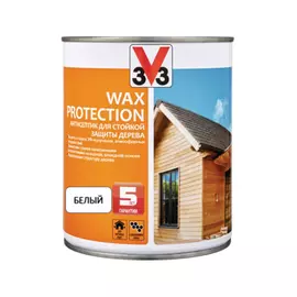 Антисептик алкидный V33 Wax Protection белый 0,9 л