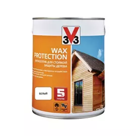 Антисептик алкидный V33 Wax Protection белый 2,5 л