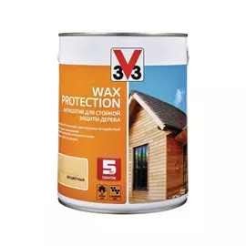Антисептик алкидный V33 Wax Protection бесцветный 2,5 л