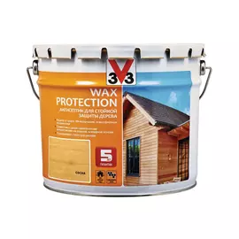 Антисептик алкидный V33 Wax Protection сосна 9 л