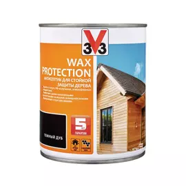 Антисептик алкидный V33 Wax Protection темный дуб 0,9 л