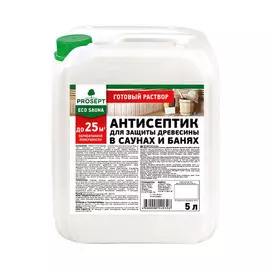 Антисептик Prosept Eco Sauna для бань и саун 5 л