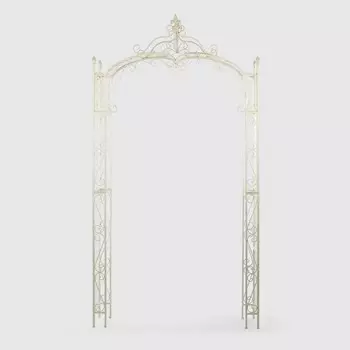 Арка садовая Anxi jiacheng металлическая белая 136х45х252 см