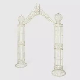 Арка садовая Anxi jiacheng металлическая Белый 230x275x53см