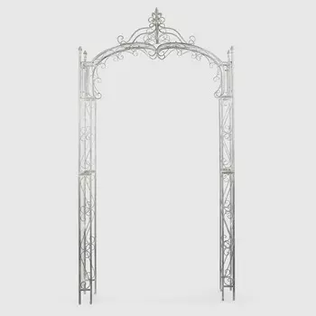 Арка садовая Anxi jiacheng металлическая серая 136х45х252 см