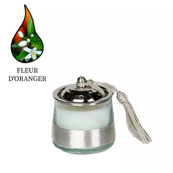 Аромасвеча Nour Bougie Conika Fleur d’orange серебро 156 г