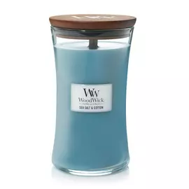 Аромасвеча WoodWick Морская соль и хлопок 17 см