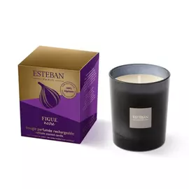 Ароматическая свеча Esteban Черный инжир 170 г серая