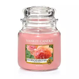 Ароматическая свеча Yankee candle средняя Персиковая роза 411 г