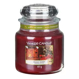 Ароматическая свеча Yankee candle средняя Подарки у камина 411 г