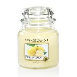 Ароматическая свеча Yankee candle средняя Сицилийский лимон 411 г