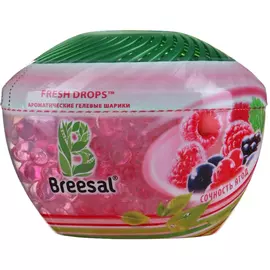 Ароматические гелевые шарики Breesal Fresh Drops Сочность ягод, 215 мл