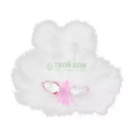 Артэ-грим Маска белый зайка перьевая