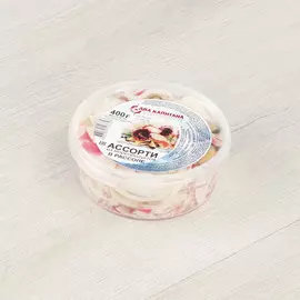 Ассорти из морепродуктов Два капитана в рассоле 400 г