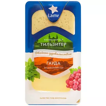 Ассорти сыров Laime Гауда и Тильзитер, 160 г