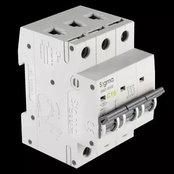 Автоматический выключатель Sigma elektrik 3P C 16A 6kA