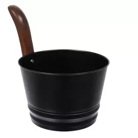 Бадья из стали Банные штучки 4 л черная