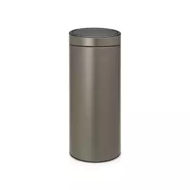 Бак мусорный 30л платиновый Brabantia touch bin 115363