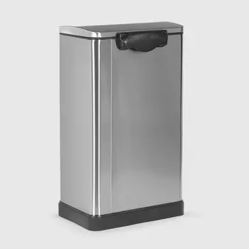 Бак мусорный Java с педалью 30 л матовая сталь