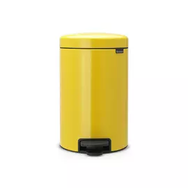 Бак мусорный с педалью 12л желтый Brabantia newicon