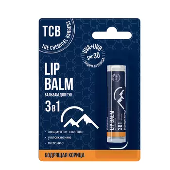 Бальзам для губ The Chemical Barbers 3 в 1 бодрящая корица 5 г