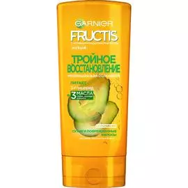 Бальзам-ополаскиватель Garnier Fructis Тройное восстановление укрепляющий 3 масла 387 мл