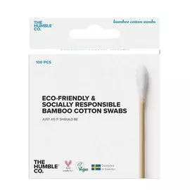 Бамбуковые ватные палочки The Humble Co. Белые