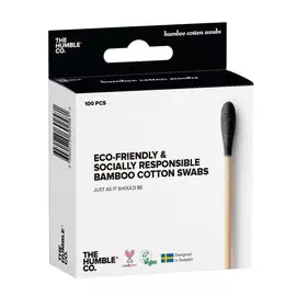 Бамбуковые ватные палочки The Humble Co. Черные