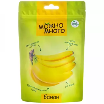 Банан Можно много сублимированный, 20 г