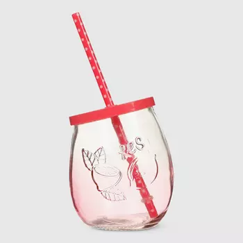 Банка Cerve Jungle с трубочкой 450 мл