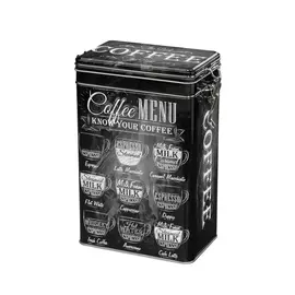 Банка для хранения Zassenhaus черная 12х8х19 см