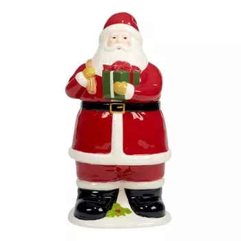 Банка для печенья 3D Certified International Счастливое Рождество Санта 30 см