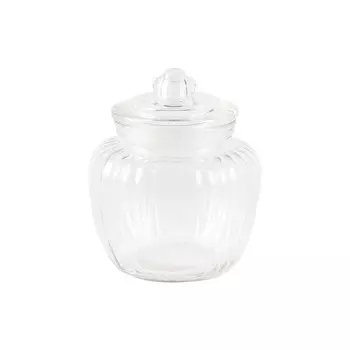 Банка для сыпучих продуктов HomeFeel стеклянная крышка 600 мл