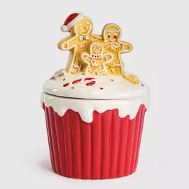 Банка Mercury керамическая 22см красная